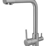 BRUNO μπαταρία πάγκου κουζίνας M54510-207, τρίοδη, αναμεικτική, ασημί