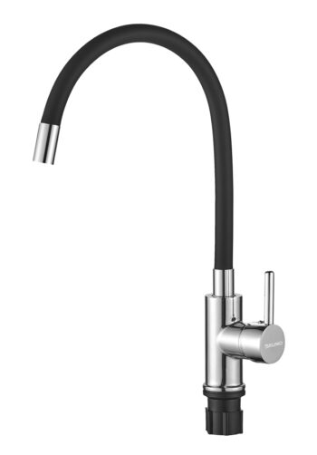 BRUNO μπαταρία πάγκου κουζίνας M54804-006C-S626, εύκαμπτη, αναμεικτική, μαύρη