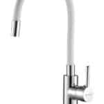 BRUNO μπαταρία πάγκου κουζίνας M54804-006C-S626, εύκαμπτη, αναμεικτική, λευκή