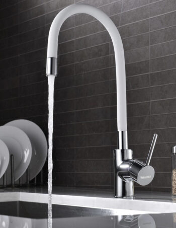 BRUNO μπαταρία πάγκου κουζίνας M54804-006C-S626, εύκαμπτη, αναμεικτική, λευκή - Image 3