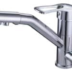 BRUNO μπαταρία πάγκου κουζίνας M54954-355C, τρίοδη, αναμεικτική, ασημί