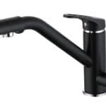 BRUNO μπαταρία πάγκου κουζίνας M54954-355H, τρίοδη, αναμεικτική, μαύρη