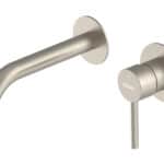 BRUNO μπαταρία νιπτήρα M61615-207, εντοιχισμού, αναμεικτική, ασημί