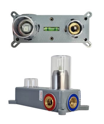 BRUNO μπαταρία νιπτήρα M61615-207, εντοιχισμού, αναμεικτική, ασημί - Image 3