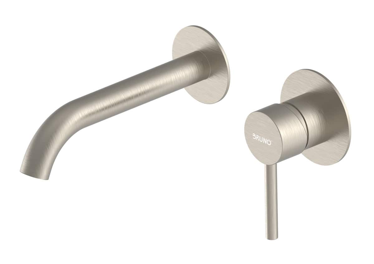 M61615-207 BRUNO μπαταρία νιπτήρα M61615-207, εντοιχισμού, αναμεικτική, ασημί - Image 1