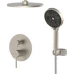 BRUNO σετ κεφαλή ντους με τηλέφωνο M63125-531, αναμεικτική, εντοιχισμού, ασημί