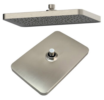 BRUNO σετ κεφαλή ντους με τηλέφωνο M63542-221, αναμεικτική, εντοιχισμού, ασημί - Image 3