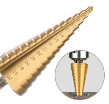 Σετ κωνικά τρυπάνια NZ16 για μέταλλο & πλαστικό, 4-32mm, 3τμχ - Image 3