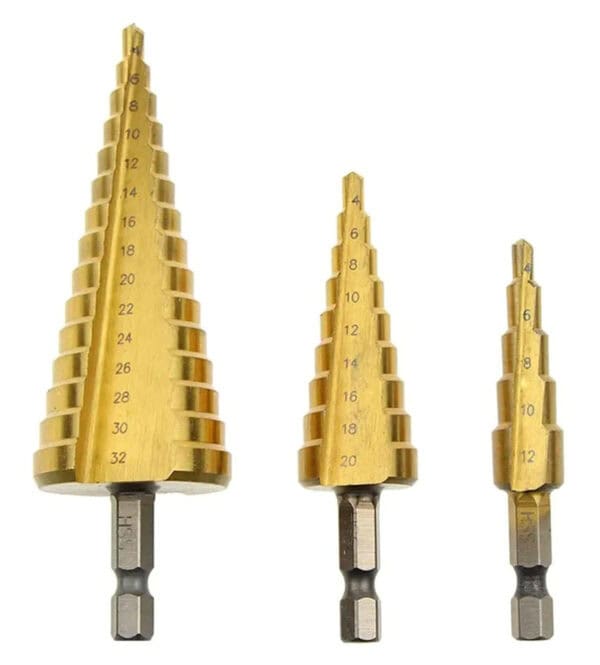 Σετ κωνικά τρυπάνια NZ16 για μέταλλο & πλαστικό, 4-32mm, 3τμχ