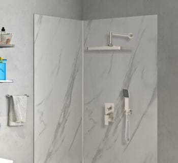 BRUNO κεφαλή ντους P25650YGNB, ορθογώνια, 34x22cm, ασημί - Image 2