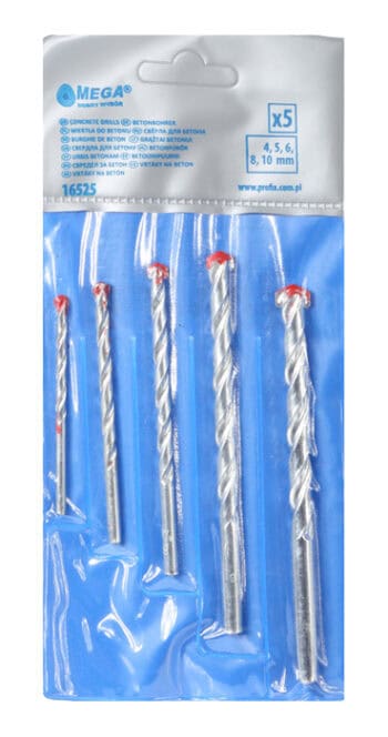 MEGA σετ τρυπάνια για μπετόν 16525, 4-10mm, 5τμχ - Image 2