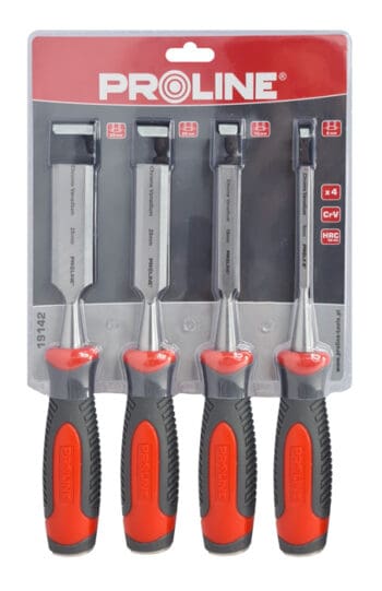 PROLINE σκαρπέλα ξύλου 19142, αντιολισθητική λαβή, 6-25mm, 4τμχ - Image 2