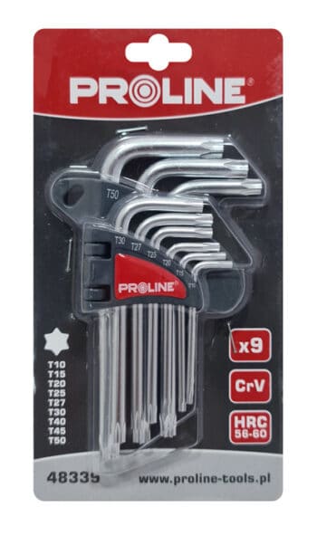 PROLINE σετ κλειδιά Torx 48339, T10-T50, CrV, 9τμχ - Image 2