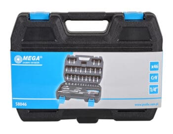 MEGA σετ εργαλείων 58046, με θήκη, 1/4", CrV, 46τμχ - Image 2