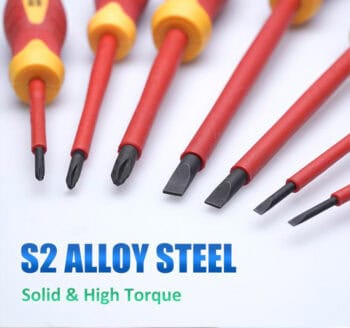 PROSKIT σετ κατσαβίδια ηλεκτρολόγου SD-8012, 1000V μόνωση, με θήκη, 7τμχ - Image 3