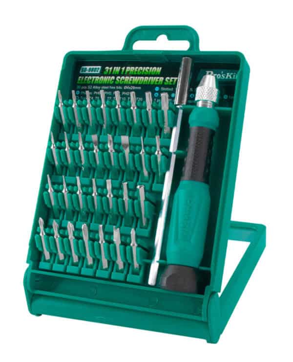 PROSKIT σετ κατσαβίδι ακριβείας SD-9802 με 30 μύτες, με θήκη, 32τμχ