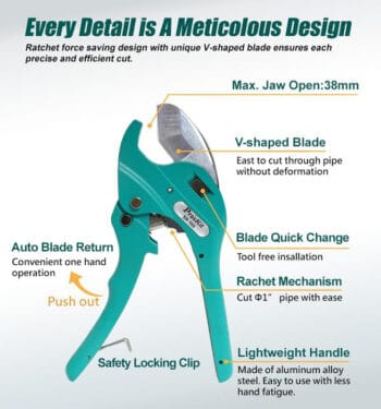 PROSKIT κόφτης πλαστικού σωλήνα SR-366, 195mm - Image 3