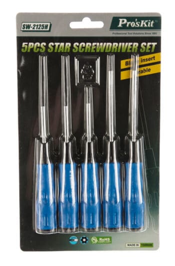 PROSKIT σετ κατσαβιδιών Torx SW-2125H, 5τμχ - Image 2