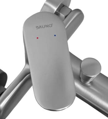 BRUNO μπαταρία τοίχου μπάνιου M31570-235C, αναμεικτική, ασημί - Image 3