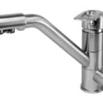 BRUNO μπαταρία πάγκου κουζίνας M54954-355N, τρίοδη, αναμεικτική, ασημί