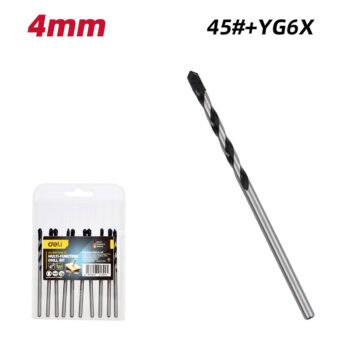 DELI σετ τρυπάνια DH-BWZ004-E1 για τοίχο/μέταλλο/ξύλο, 4x80mm, 10τμχ - Image 3