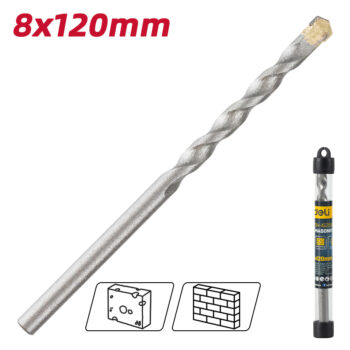 DELI τρυπάνι DH-JGZ080-E1 για τοίχο, 8x120mm - Image 2