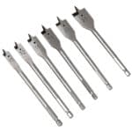 DELI σετ τρυπάνια φτερού DH-MBZ006-ED1 για ξύλο, χάλυβας άνθρακα, 10/12/16/18/20/25mm, εξάγωνο, 6τμχ