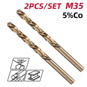 DELI σετ τρυπάνια DH-MHZ020-E2 για μέταλλο, M35 HSS, DIN 388, 2x49mm, 2τμχ - Image 2