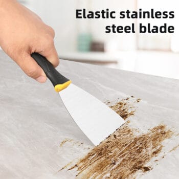 DELI σπάτουλα DL-HD6 με αντιολισθητική λαβή, ανοξείδωτο ατσάλι, 148mm - Image 2