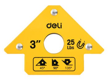 DELI μαγνητική γωνία συγκόλλησης DL-HDW25 με 45°/90°/135° γωνίες, 3", 11kg