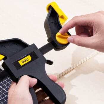 DELI σφιγκτήρας σκανδάλης DL110112 με μέγιστο άνοιγμα 300mm, μαύρος - Image 3