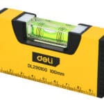 DELI αλφάδι DL290100 με 1 μάτι & κλίμακα, αλουμινίου, 10cm