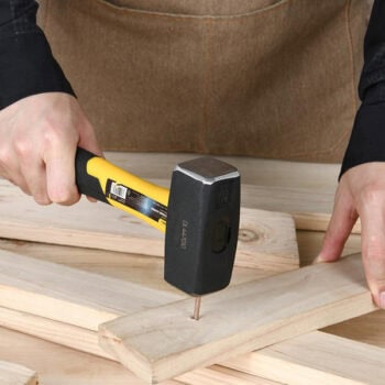 DELI βαριοπούλα DL447010 με αντιολισθητική Fiberglass λαβή, 1000gr, 275mm - Image 2