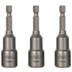 DELI σετ καρυδάκια DL4810T για δραπανοκατσάβιδο, μαγνητικά, 12mm, εξάγωνα, 3τμχ