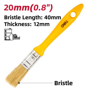 DELI πινέλο βαφής DL509132 με φυσικές τρίχες, πλαστική λαβή, 20mm - Image 2