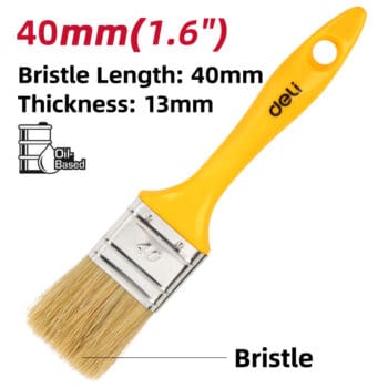 DELI πινέλο βαφής DL509134 με φυσικές τρίχες, πλαστική λαβή, 40mm - Image 2