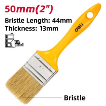 DELI πινέλο βαφής DL509135 με φυσικές τρίχες, πλαστική λαβή, 50mm - Image 2