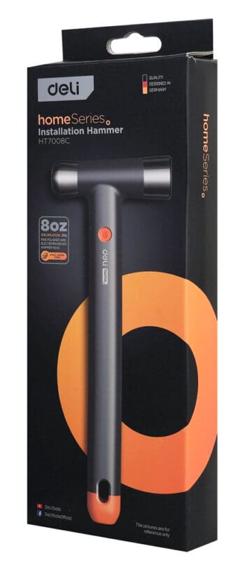 DELI σφυρί μπάλας HT7008C με αντιολισθητική λαβή, 250gr, 245mm - Image 3