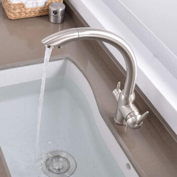 BRUNO μπαταρία πάγκου κουζίνας BRN-0238, τρίοδη, αναμεικτική, ασημί - Image 2