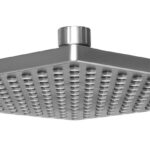 BRUNO κεφαλή ντους BRN-0266, πλαστική, τετράγωνη,  22.8 x 22.8cm, ασημί