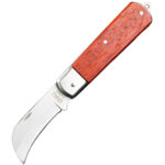 DELI σουγιάς DL0060 με ξύλινη λαβή, πτυσσόμενος, 200mm, καφέ