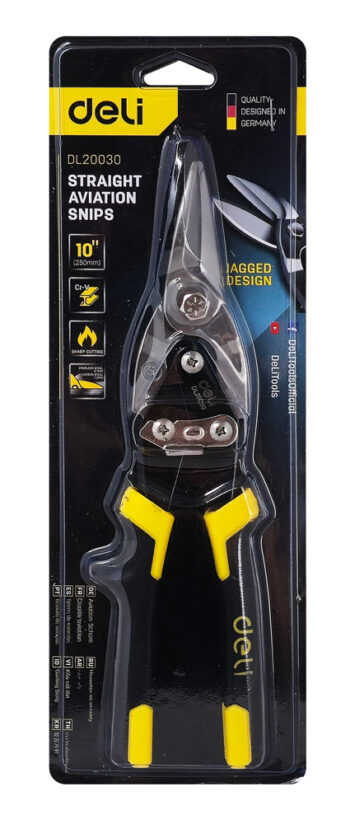 DELI ψαλίδι λαμαρίνας DL20030 με αντιολισθητικές λαβές, 300mm - Image 2