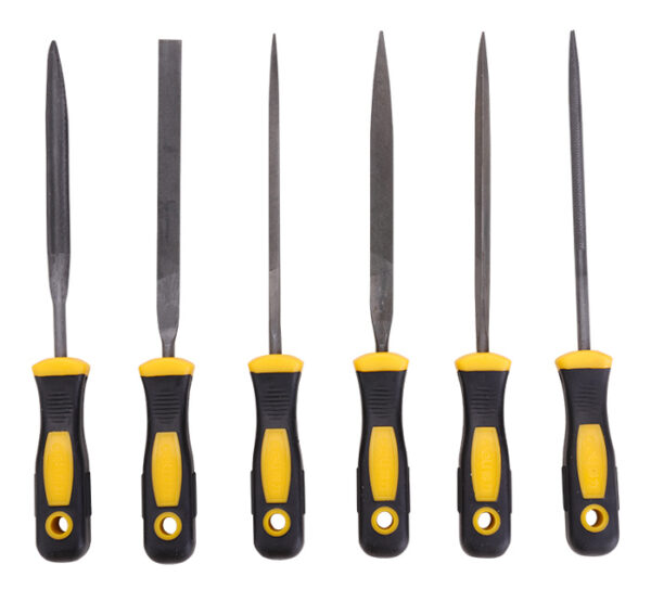 DELI σετ λίμες DL75108 με αντιολισθητική λαβή, μετάλλου, 160mm, 6τμχ