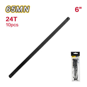 DELI σετ λάμες πριονιού σιδήρου/ξύλου DL353001, 150mm, 24 TPI, 10τμχ - Image 3