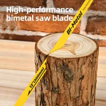 DELI πριόνι σιδήρου/ξύλου DL353012 με εργονομική λαβή, 300mm, 24 TPI - Image 3