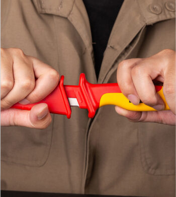 DELI μαχαίρι ηλεκτρολόγου DL515185, αντιολισθητική λαβή, VDE 1000V, 185mm - Image 3