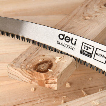 DELI πριόνι ξύλου DL580330 με αντιολισθητική λαβή, 330mm, 7 TPI - Image 2