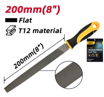 DELI λίμα πλατιά DL75108 με αντιολισθητική λαβή, μετάλλου, 200mm - Image 2