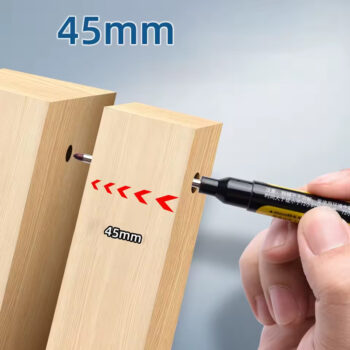 Ανεξίτηλος μαρκαδόρος σημαδέματος TOOL-0100 με μακριά μύτη, 45mm, κόκκινος, 2τμχ - Image 2