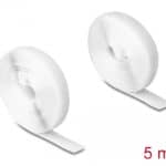 DELOCK ταινία τύπου Velcro 20919, heavy duty, 5mx20mm, λευκή